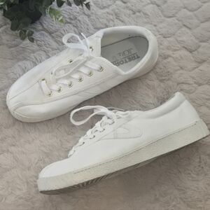 J. Crew White Tretorn Nylite Sneakers, Size 7